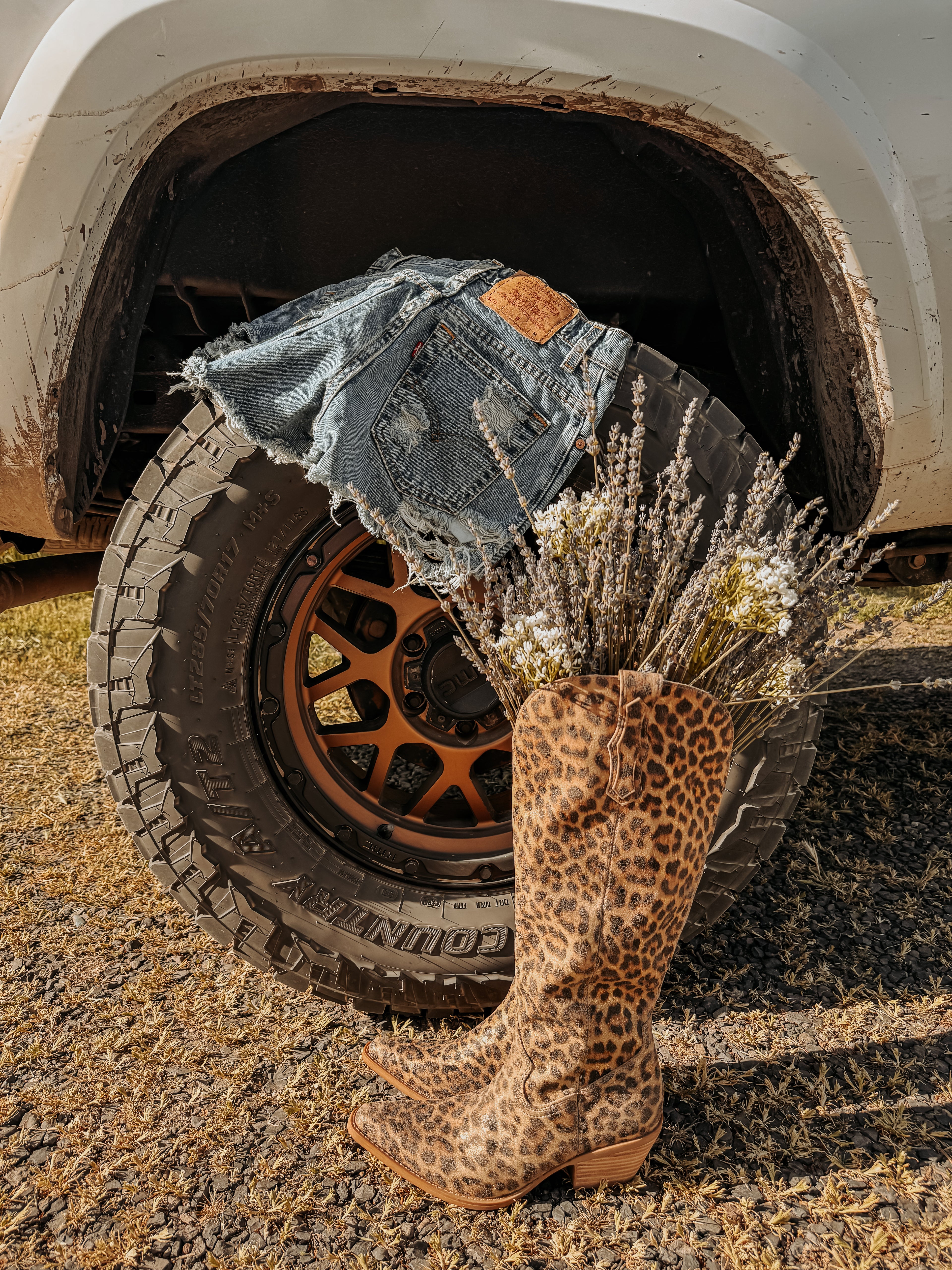 Leopard Lariat Boots