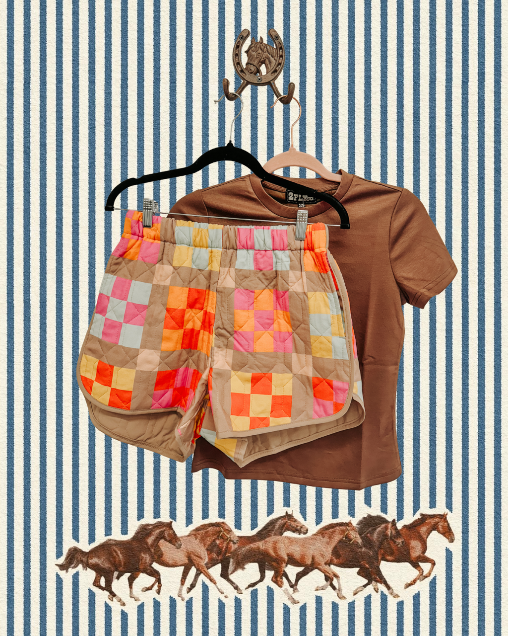 Fruit Stand Funk Quilted Shorts