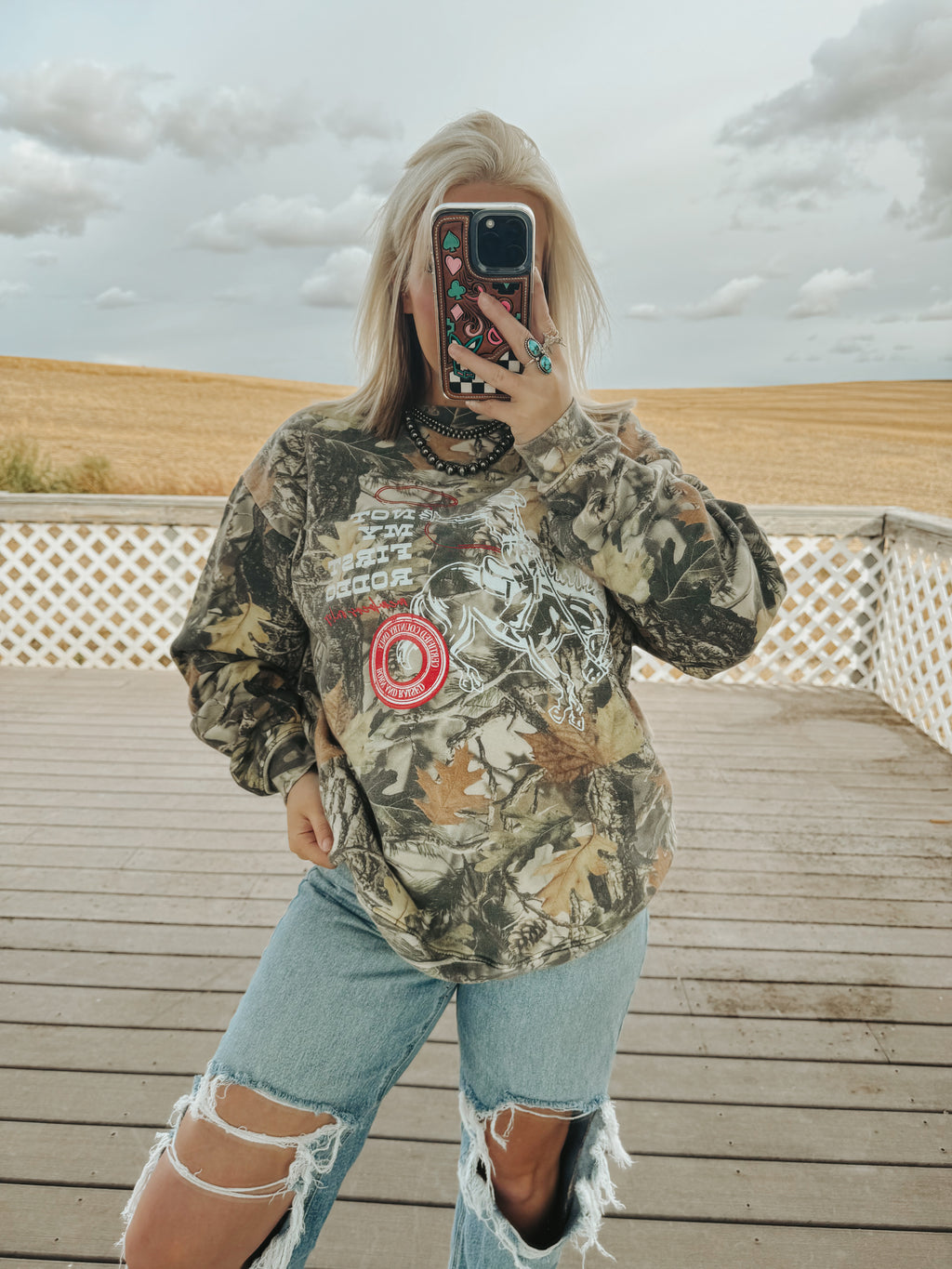 MEMBERS ONLY CAMO SWEATSHIRT