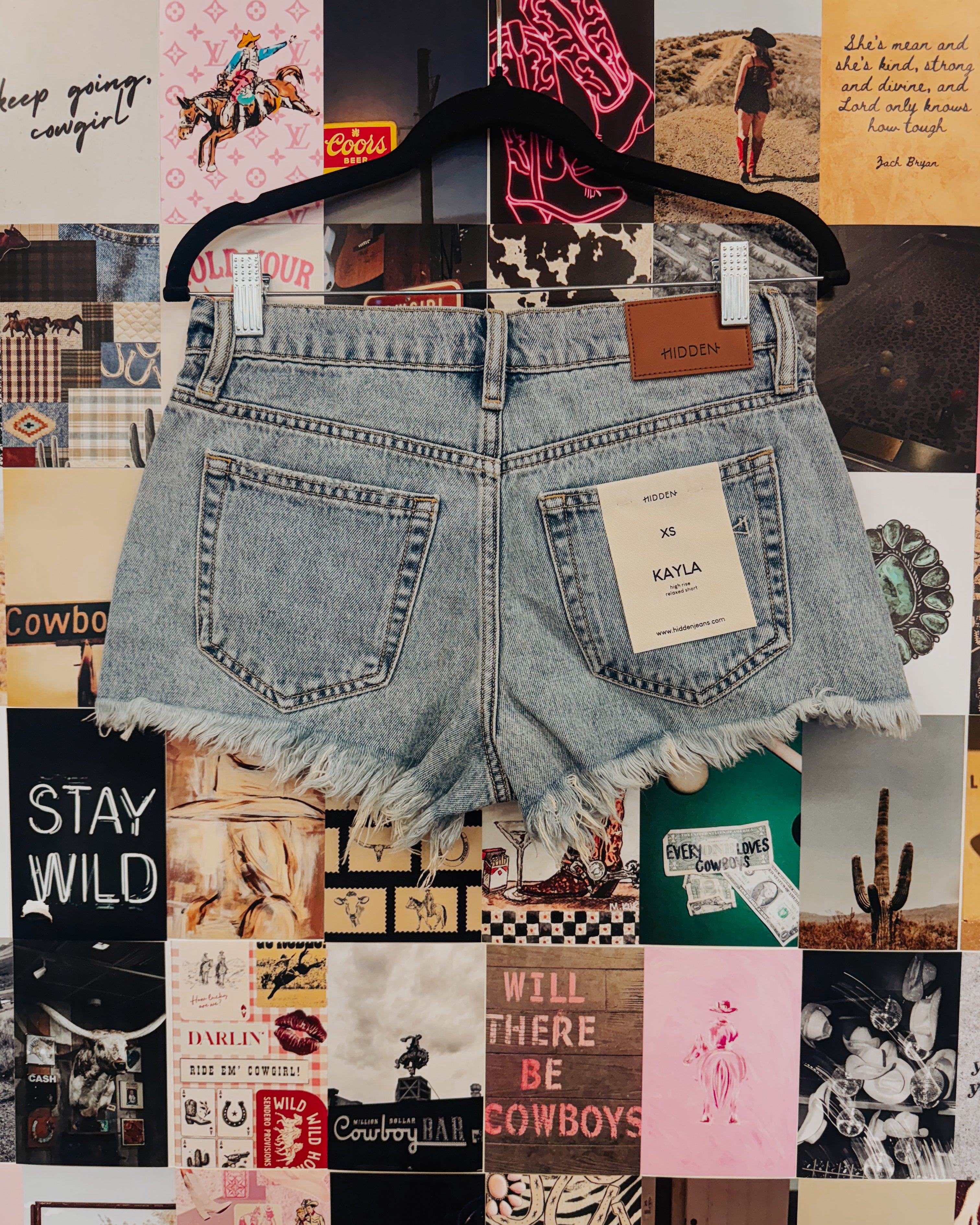 Rowdy Rivet Medium Wash Shorts