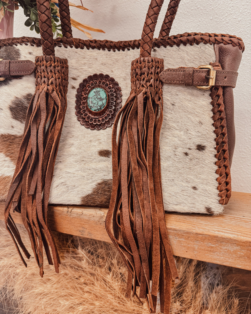 The Lone Star Luxe Genuine Leather Shoulder Bag