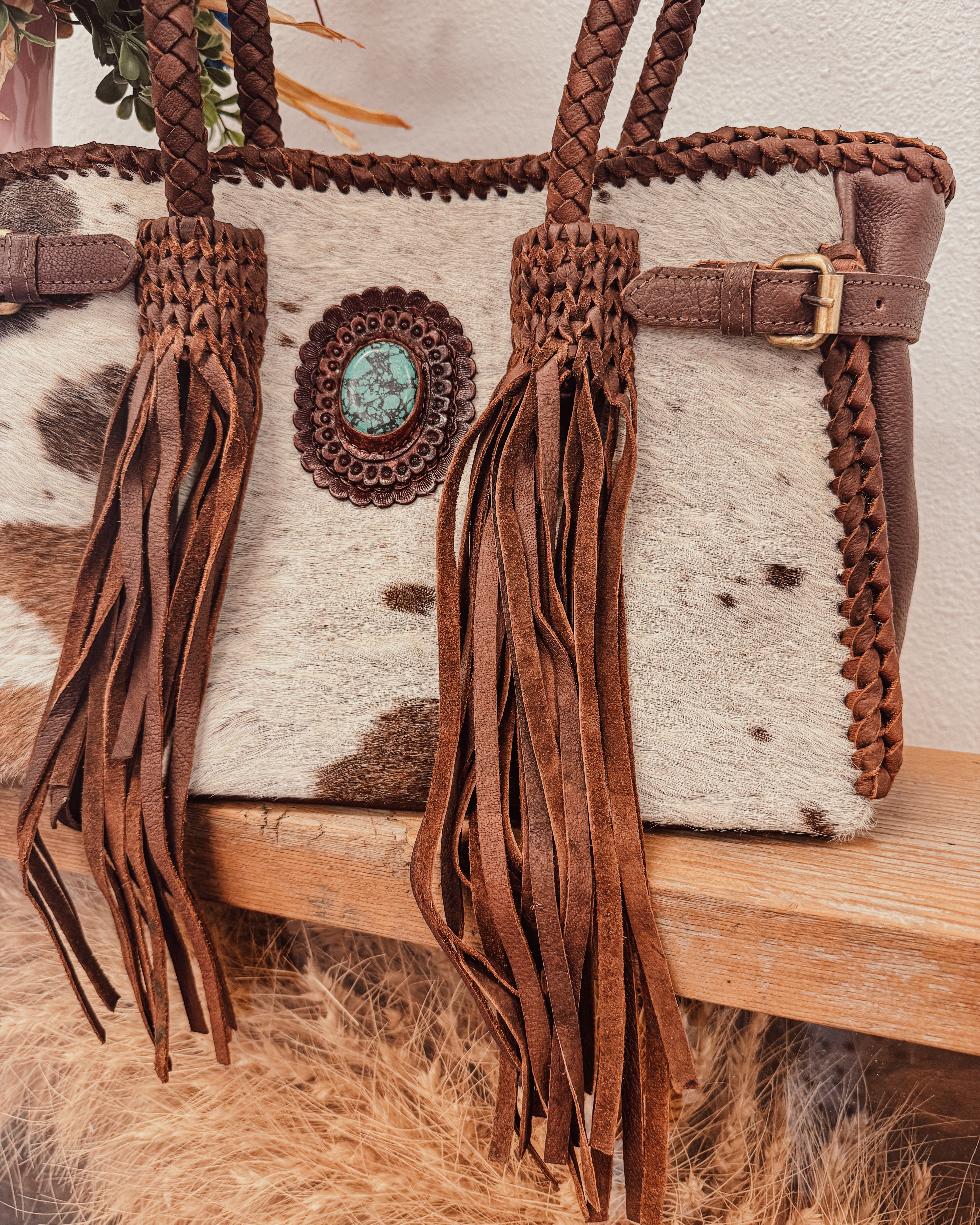 The Lone Star Luxe Genuine Leather Shoulder Bag