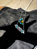 DESERT DRIFT CHECKERED NECKLACE