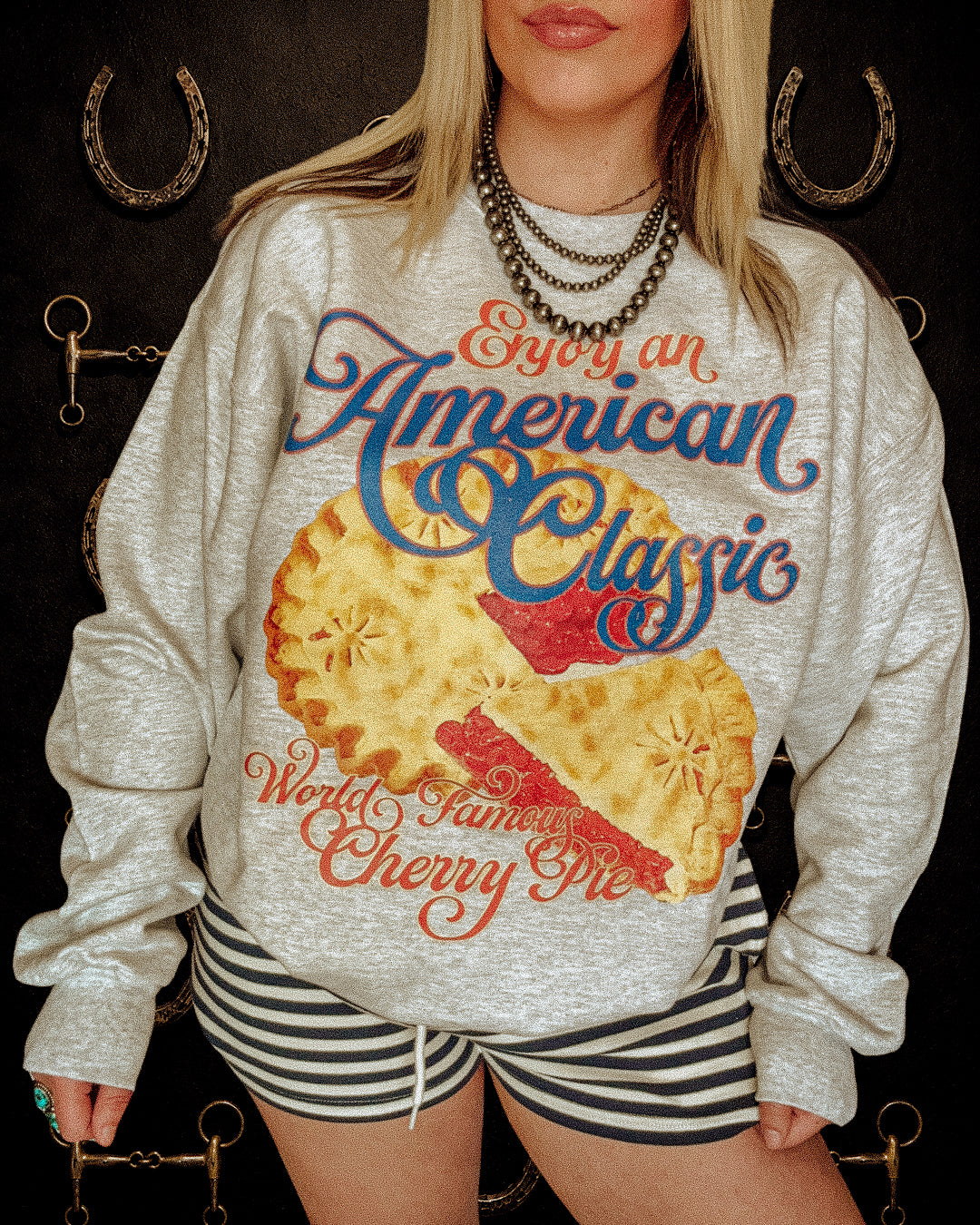 Sweet as Cherry Pie Boxy Cotton Sweatshirt