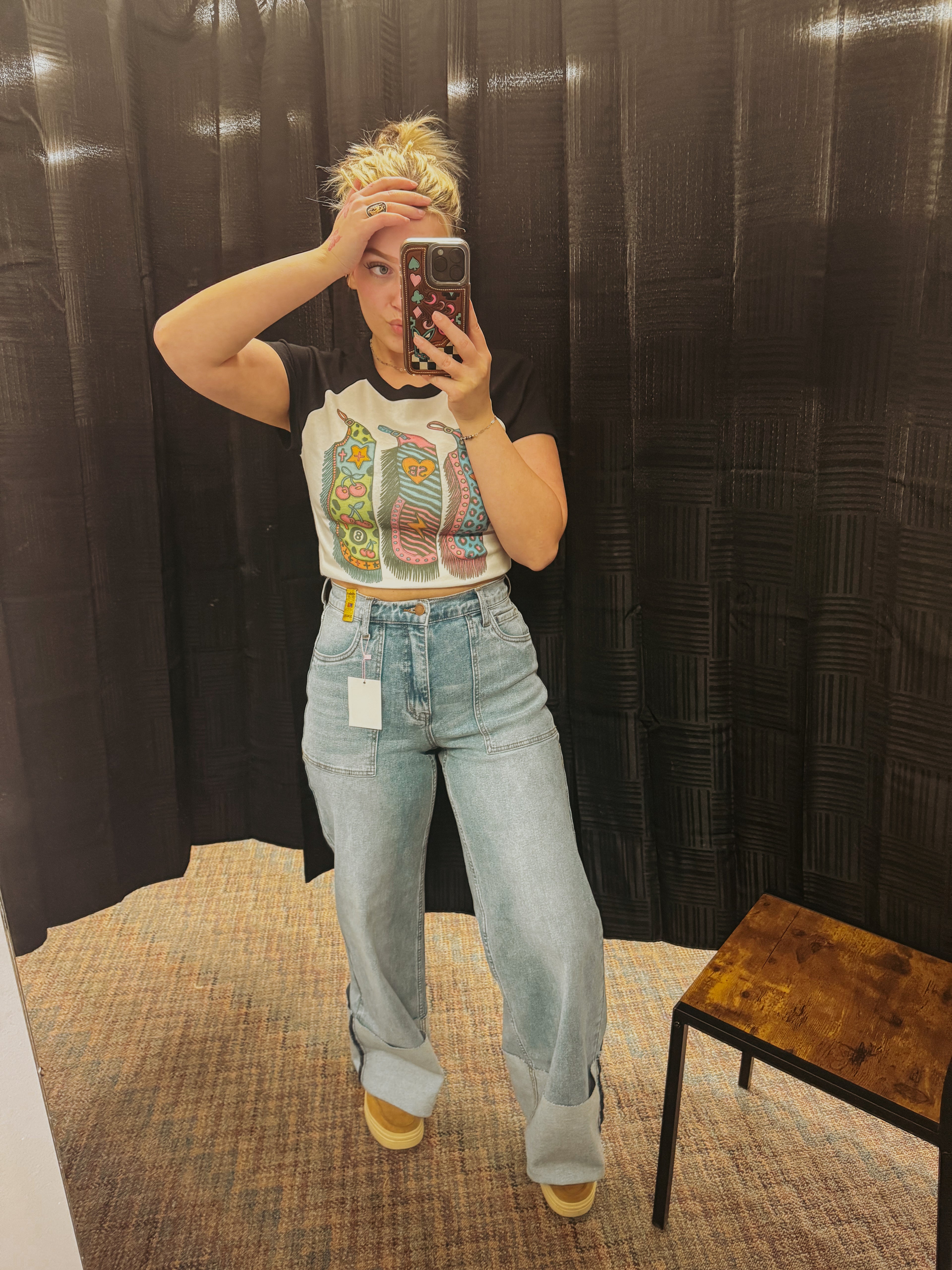 High Roller Wide Cuff Jean