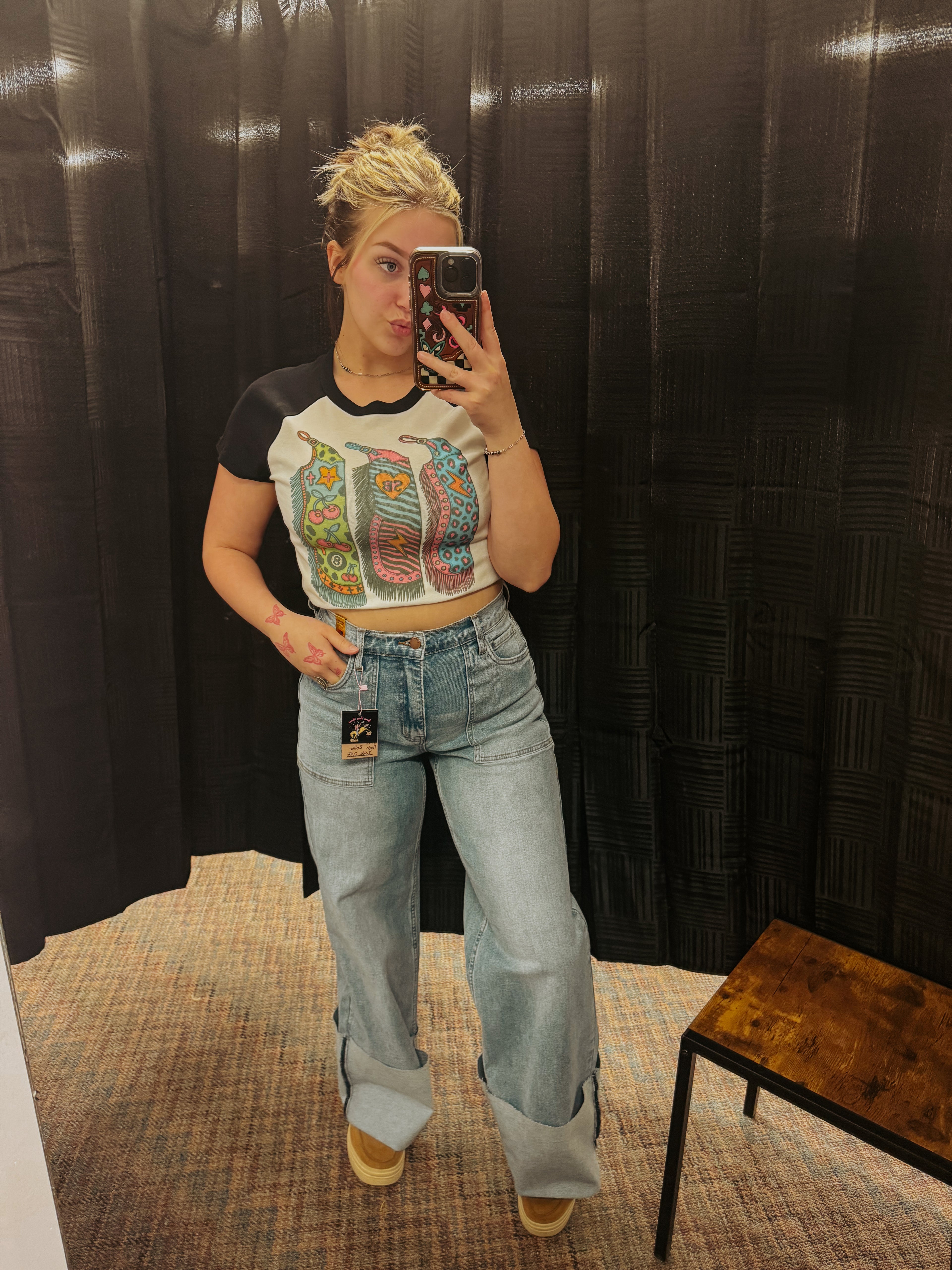 High Roller Wide Cuff Jean