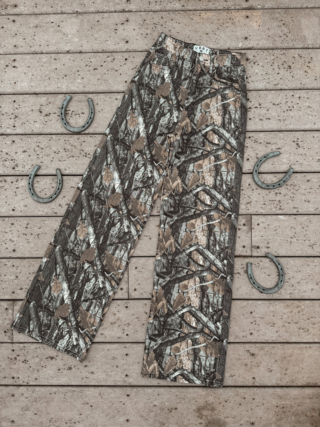 Dakota Wide Leg Camo Jean