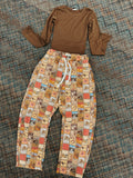 Western Square Barrel Pant