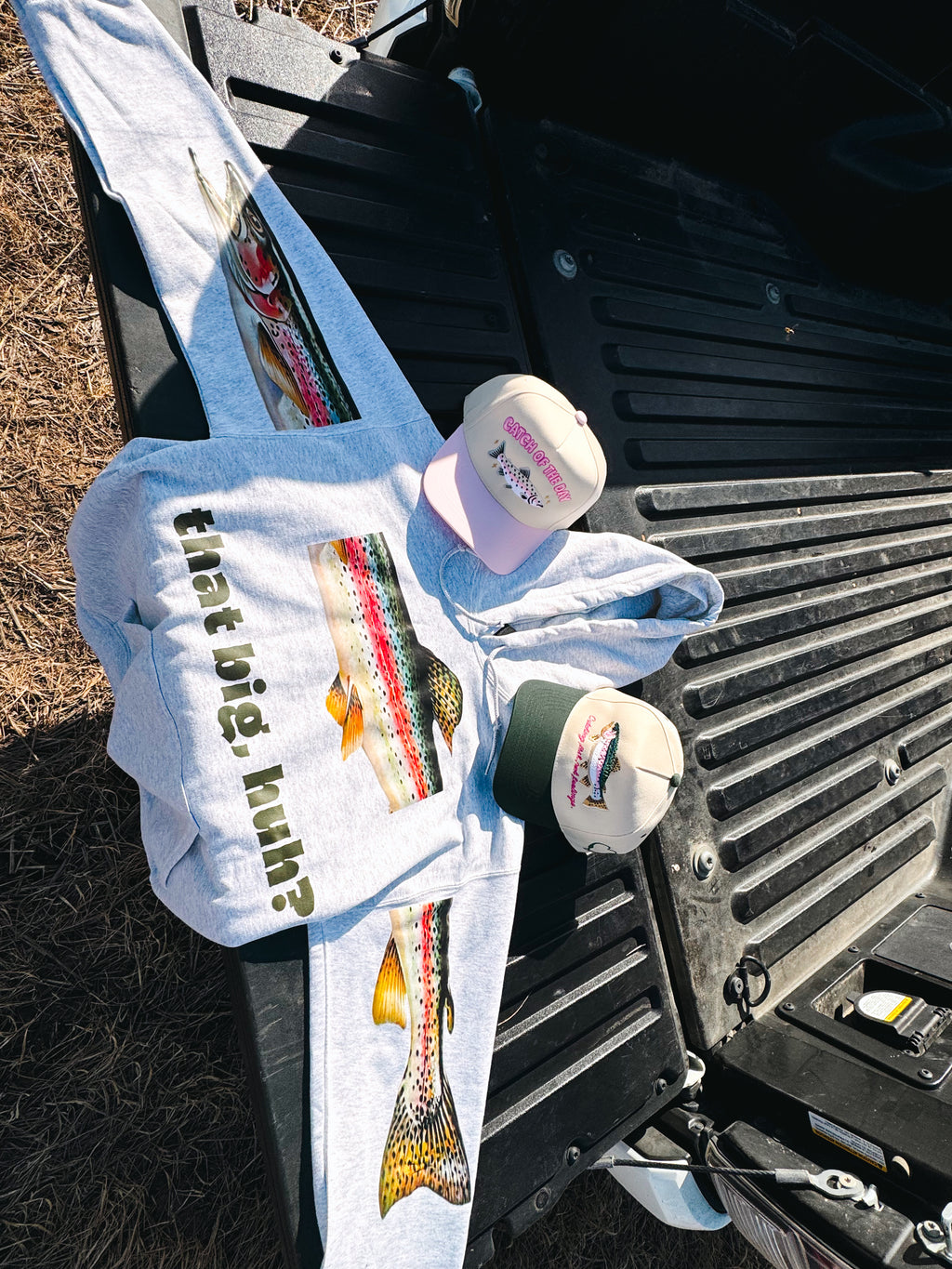 Catching Fish Not Feelings Trucker Hat 