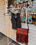 The Luxe Cowgirl Genuine Leather Crossbody Bag