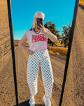 Cowgirl Confetti Cotton Barrel Jeans