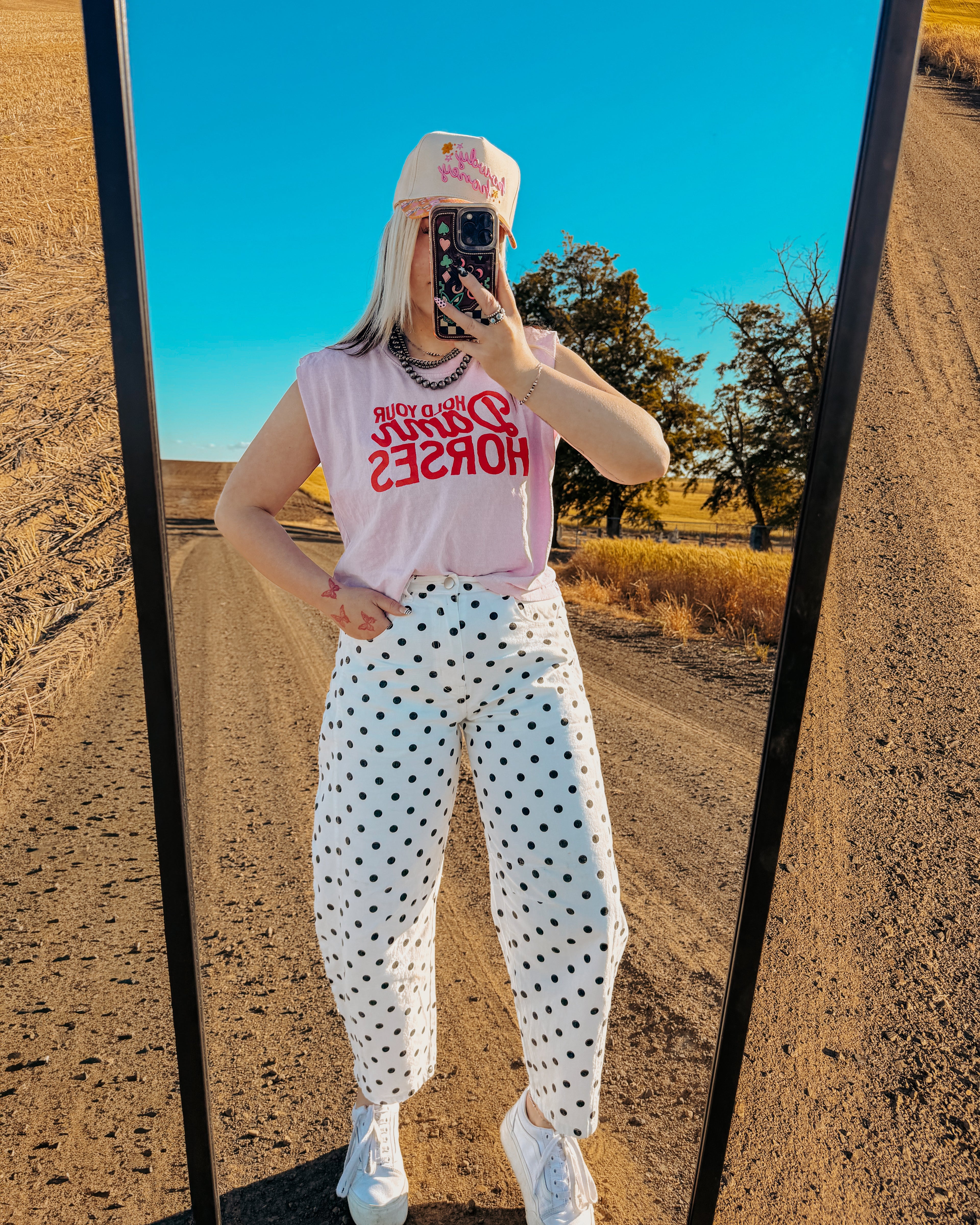 Cowgirl Confetti Cotton Barrel Jeans