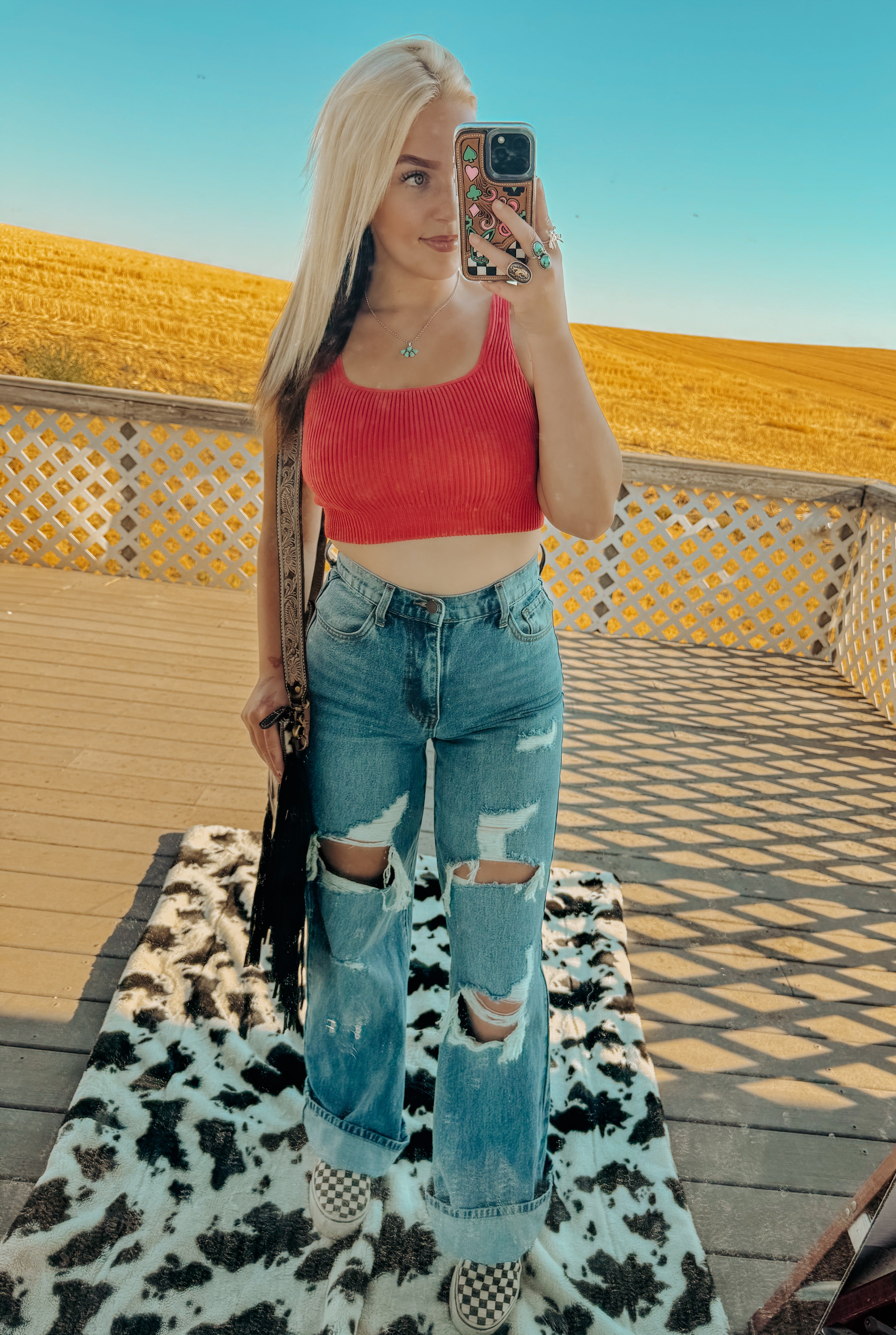 THE COWPOKE CUT WIDE LEG JEAN