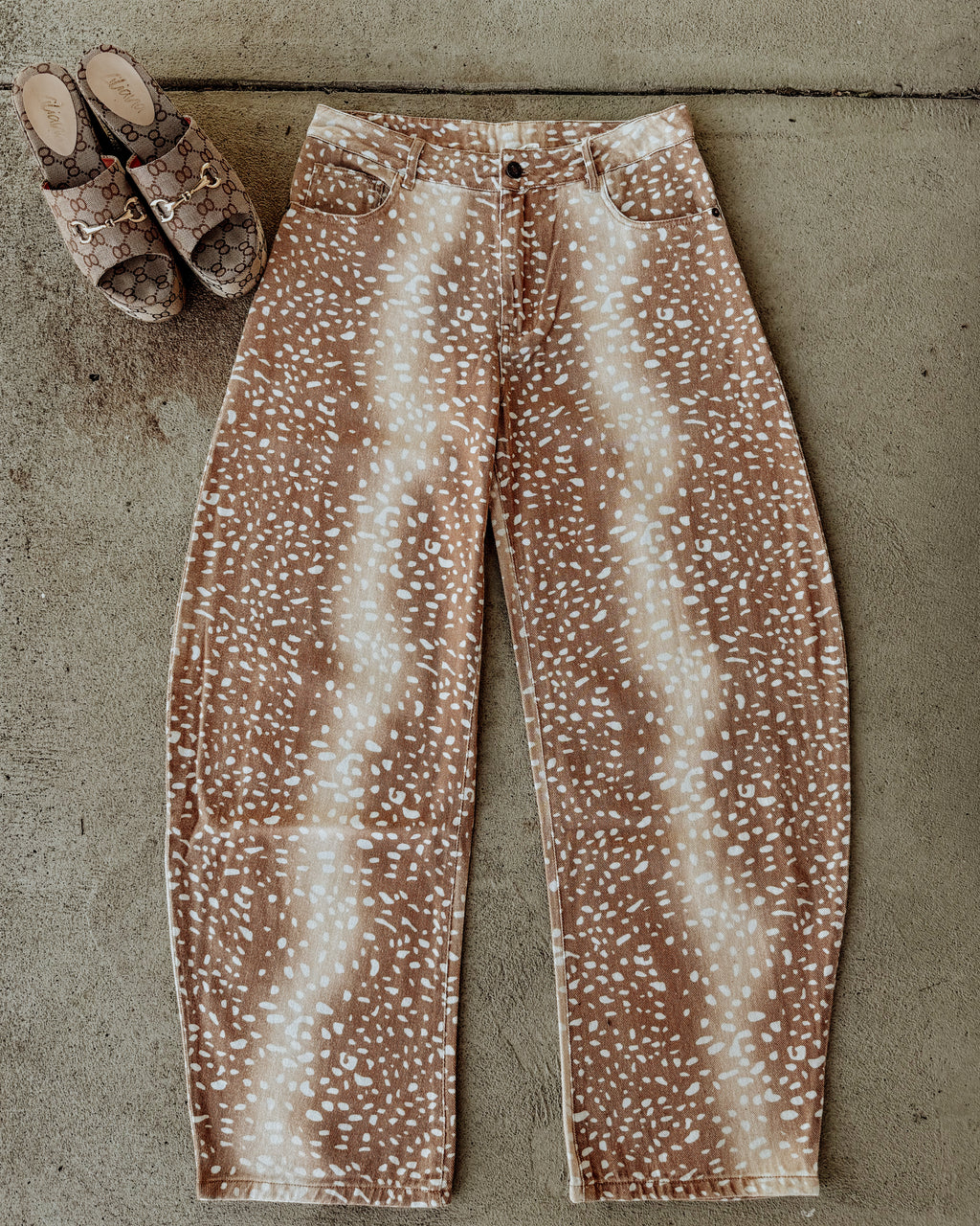 Fawn Over Me Wide Leg Barrel Jeans