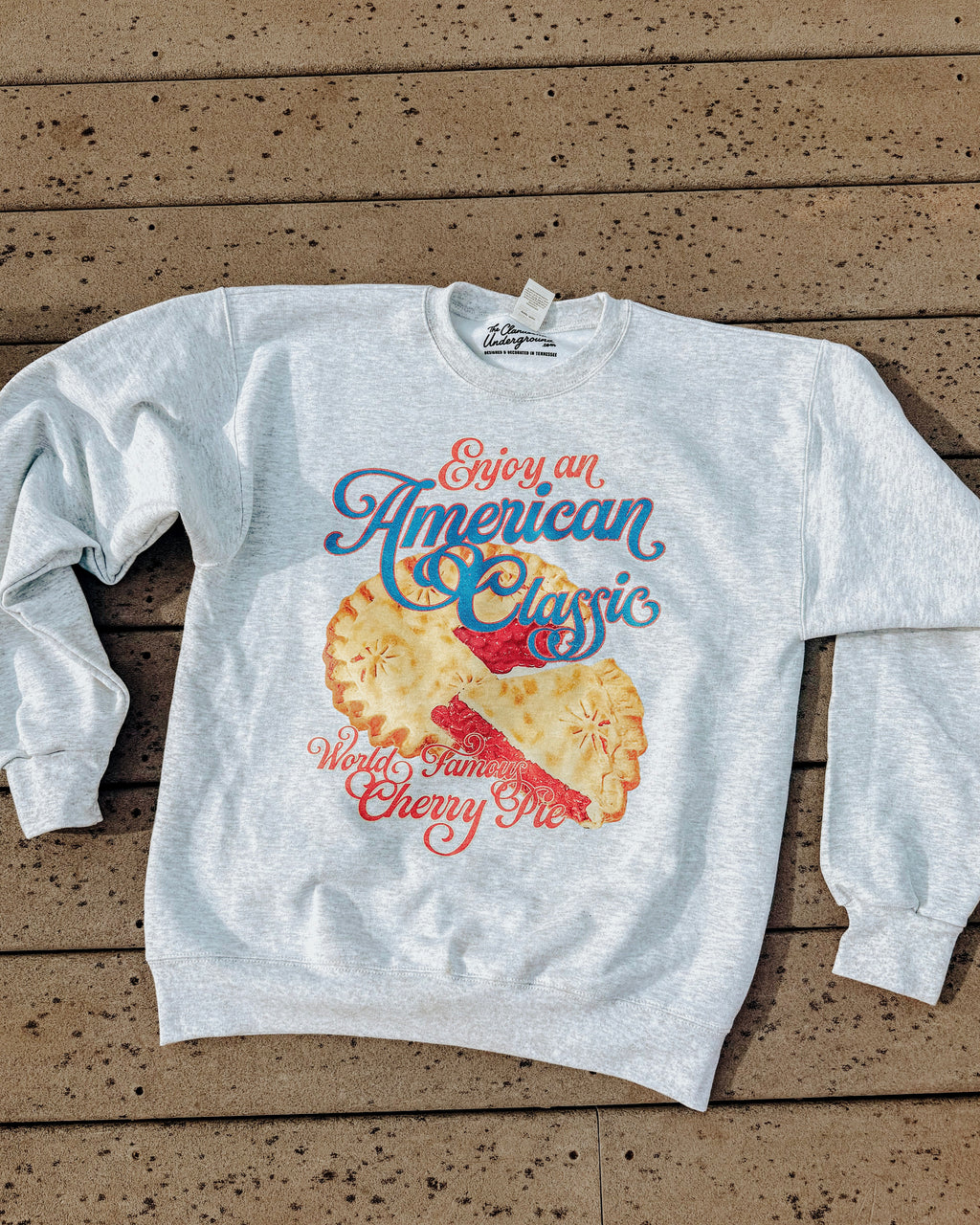 Sweet as Cherry Pie Boxy Cotton Sweatshirt