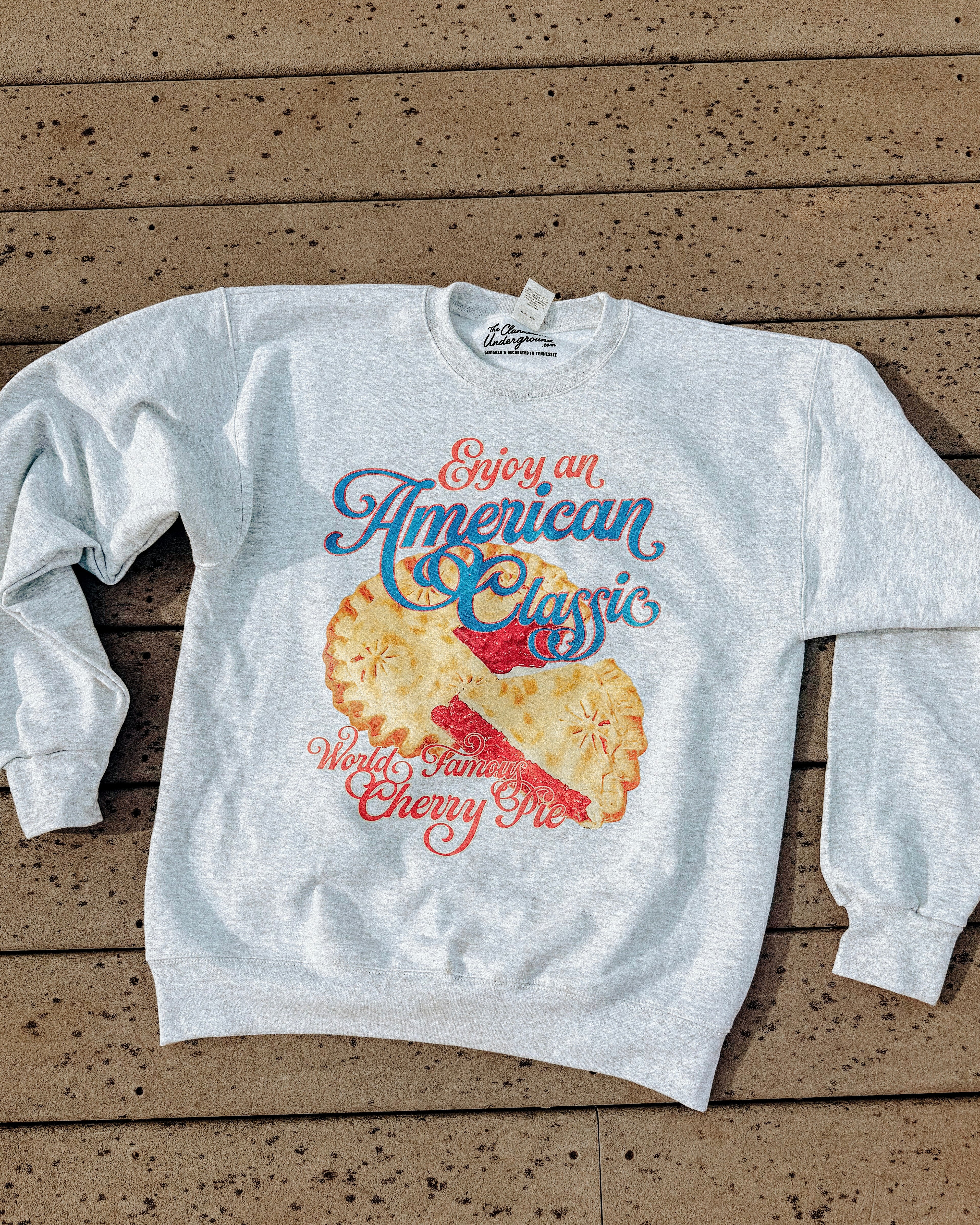 Sweet as Cherry Pie Boxy Cotton Sweatshirt