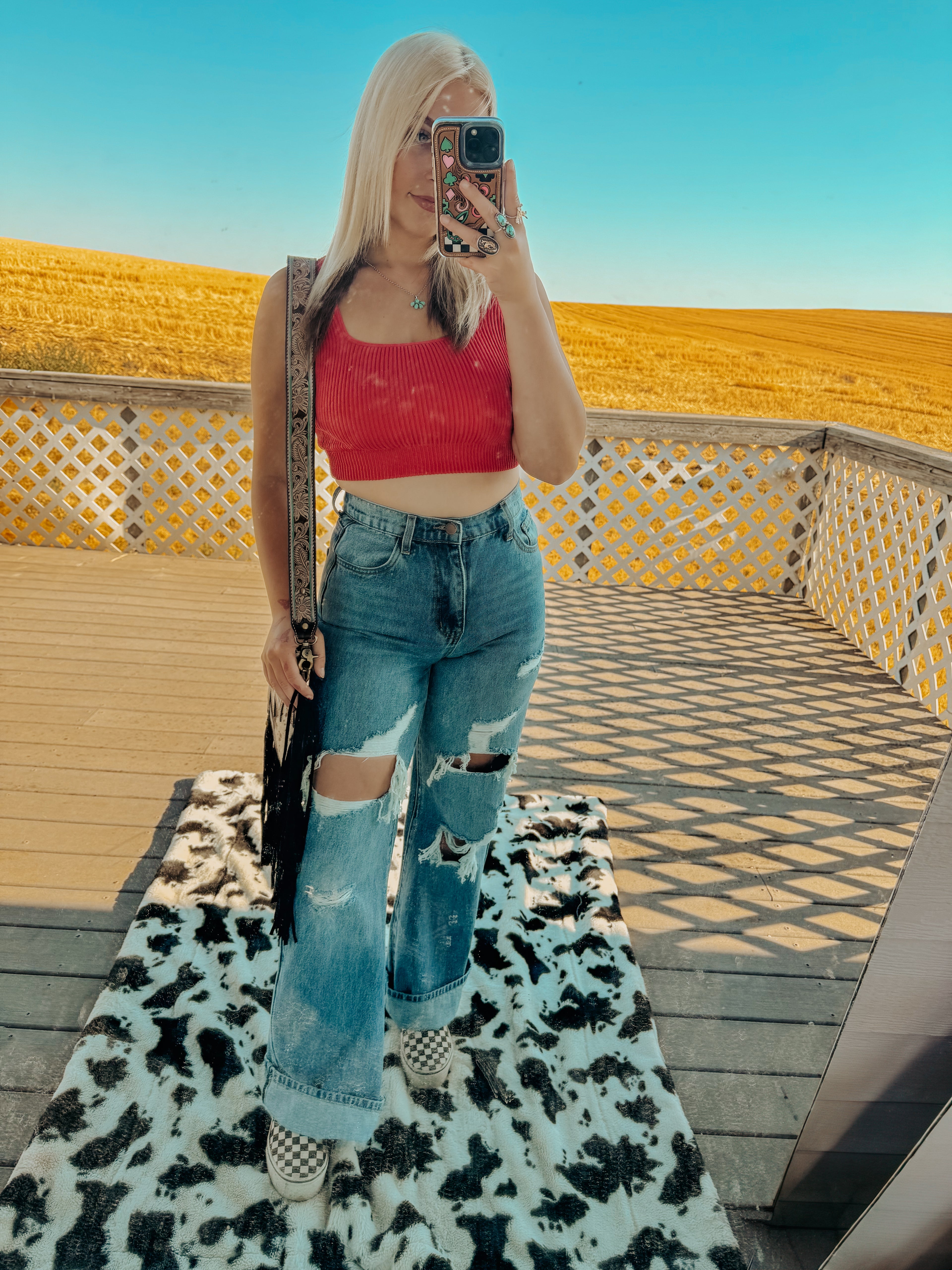 THE COWPOKE CUT WIDE LEG JEAN