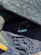 DESERT DRIFT CHECKERED NECKLACE