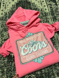 Pink Rocky Waterr Western Hoodie 