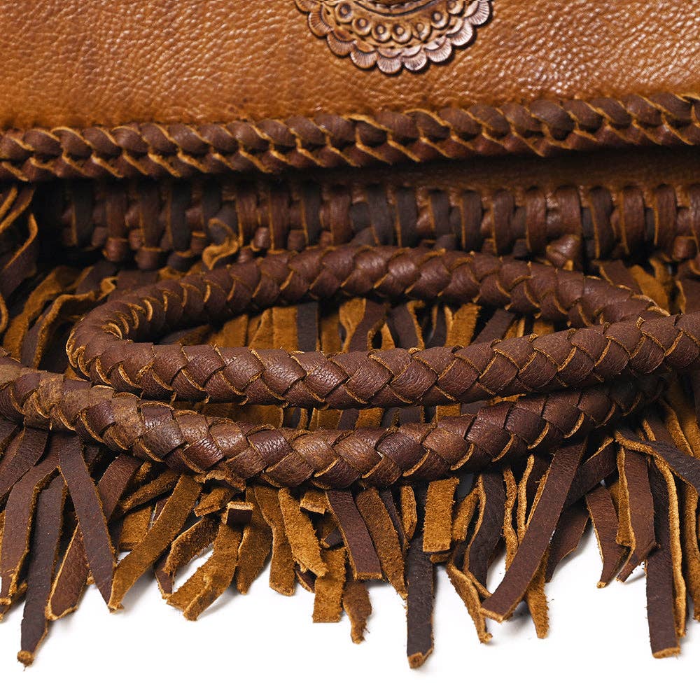 The Luxe Cowgirl Genuine Leather Crossbody Bag