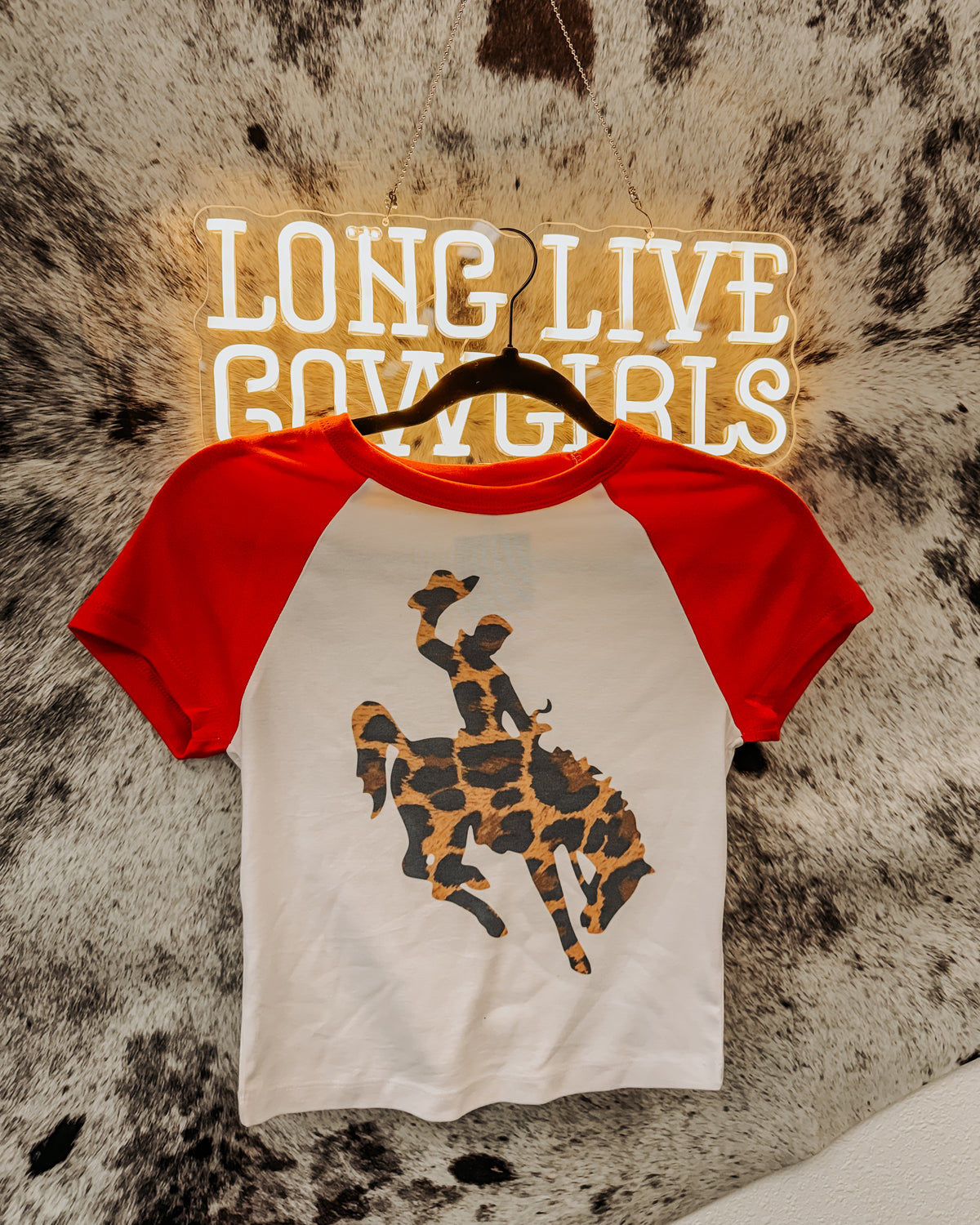 Leopard Cowboy Baby Tee  