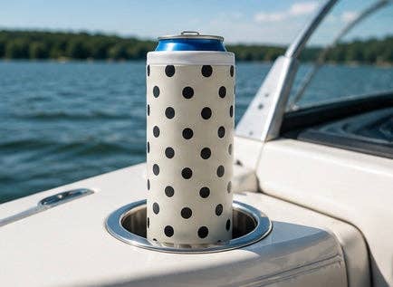 Hard Can Koozie Polka Dot