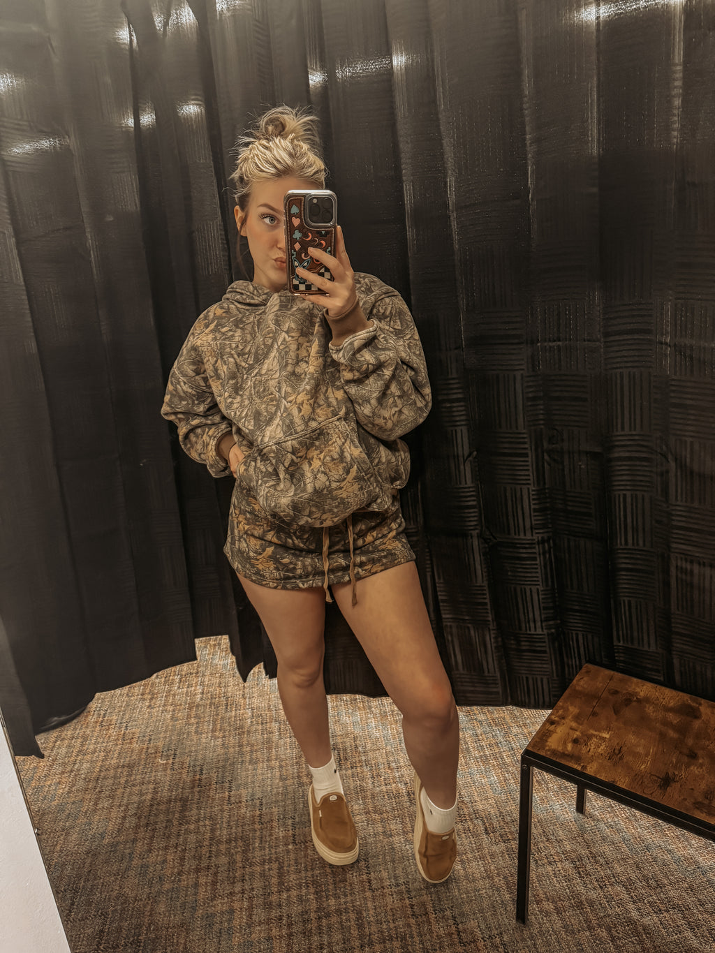 Bayou Darkwood Camo Fleece Mini Skort