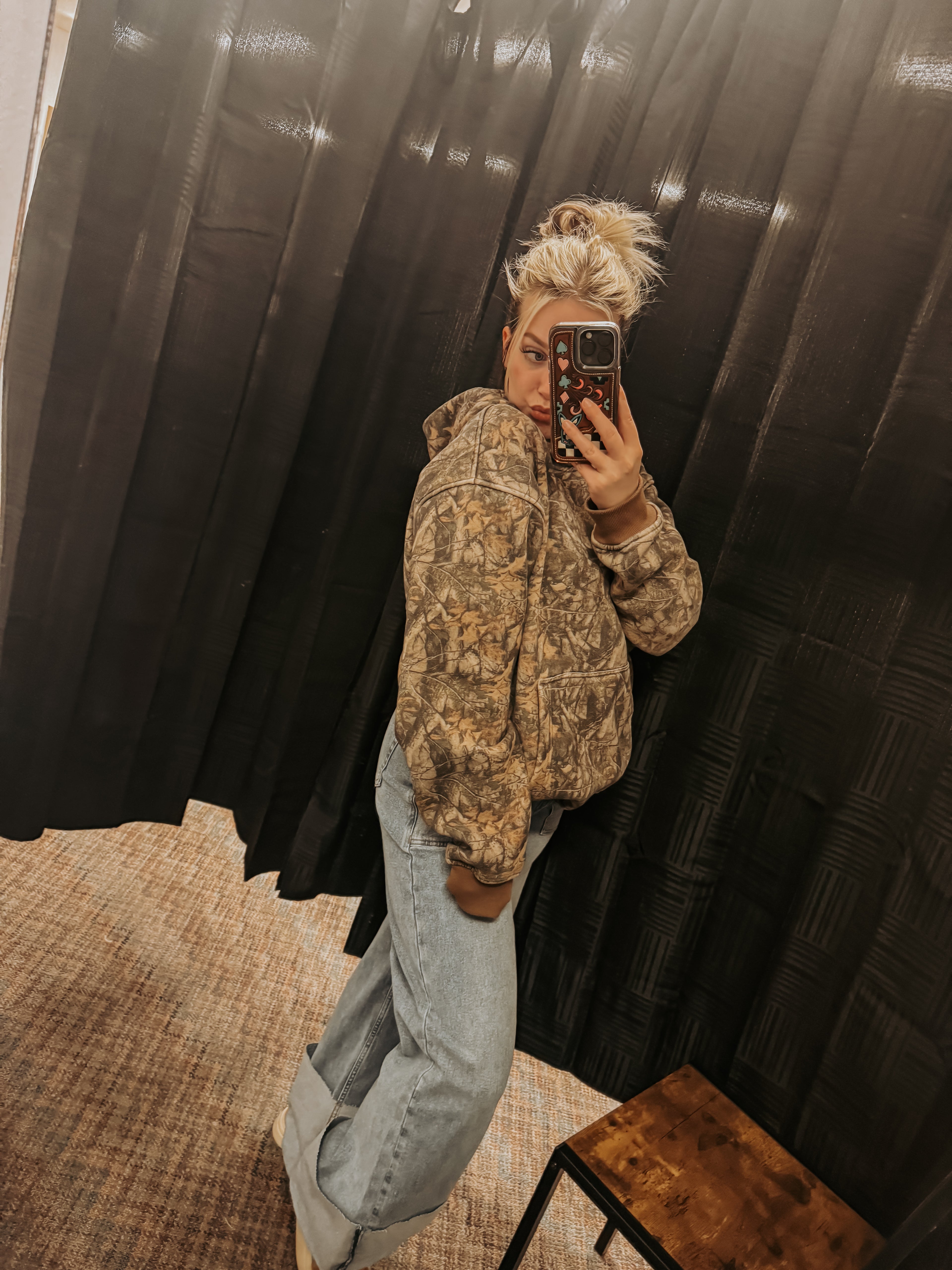 BAYOU DARKWOOD CAMO FLEECE HOODIE