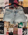 Rowdy Rivet Medium Wash Shorts