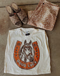 Fortune Favors the Cowgirl Boxy Tank