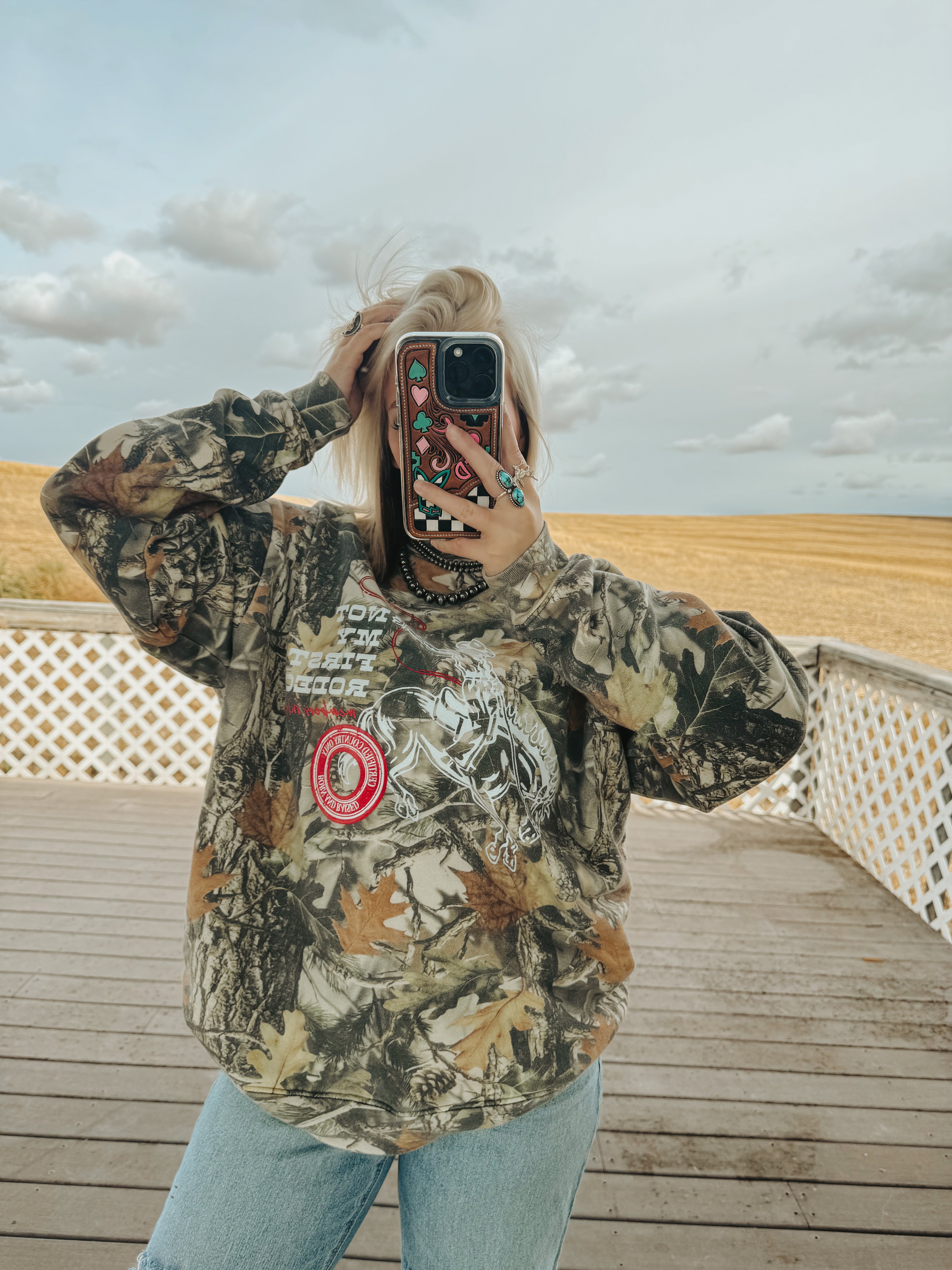 MEMBERS ONLY CAMO SWEATSHIRT