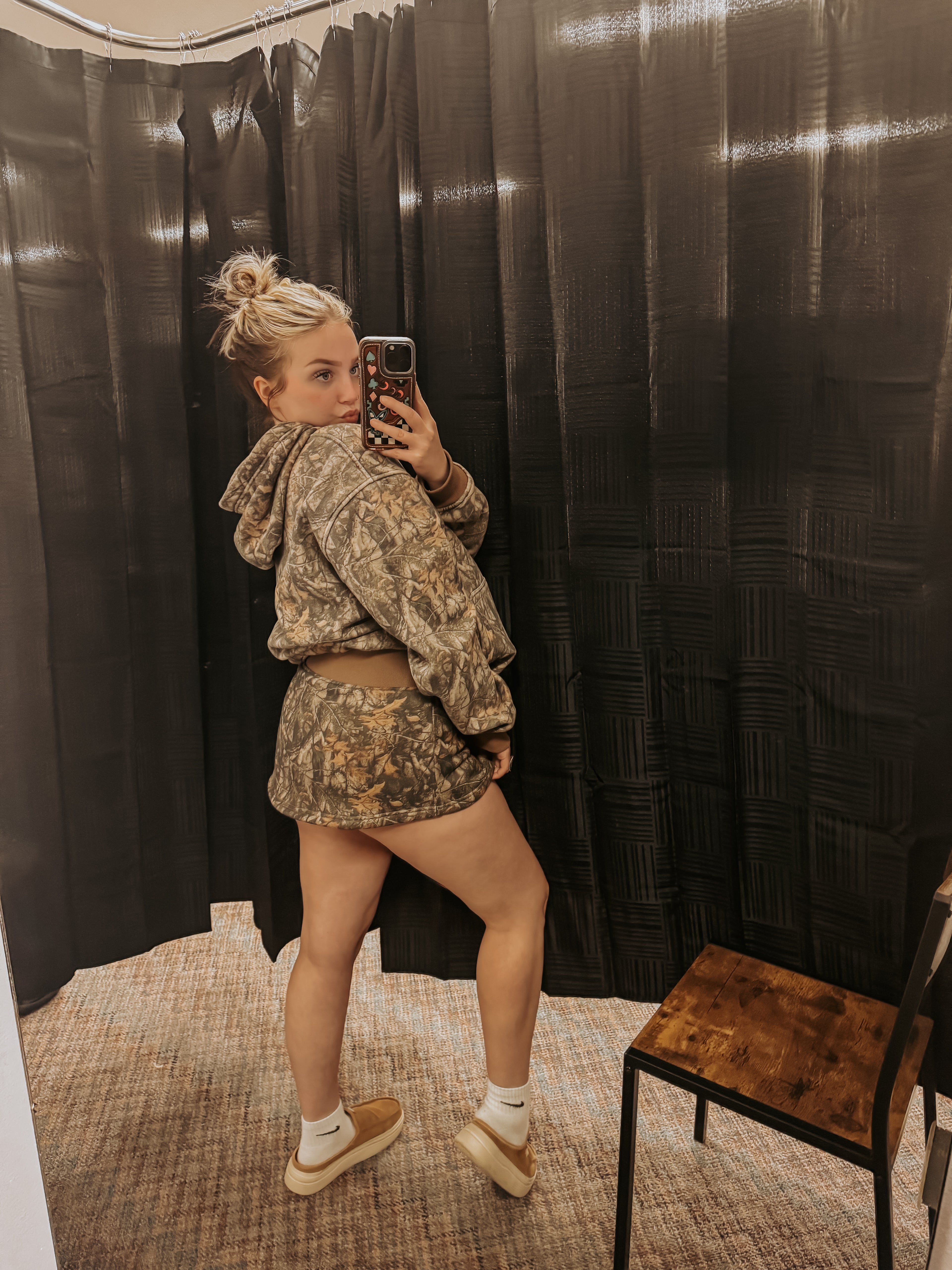 Bayou Darkwood Camo Fleece Mini Skort