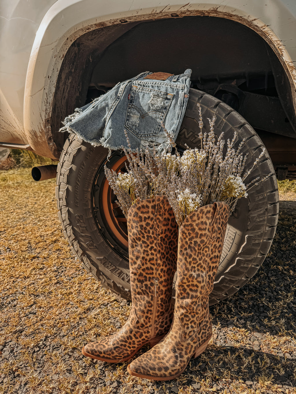 Leopard Lariat Boots