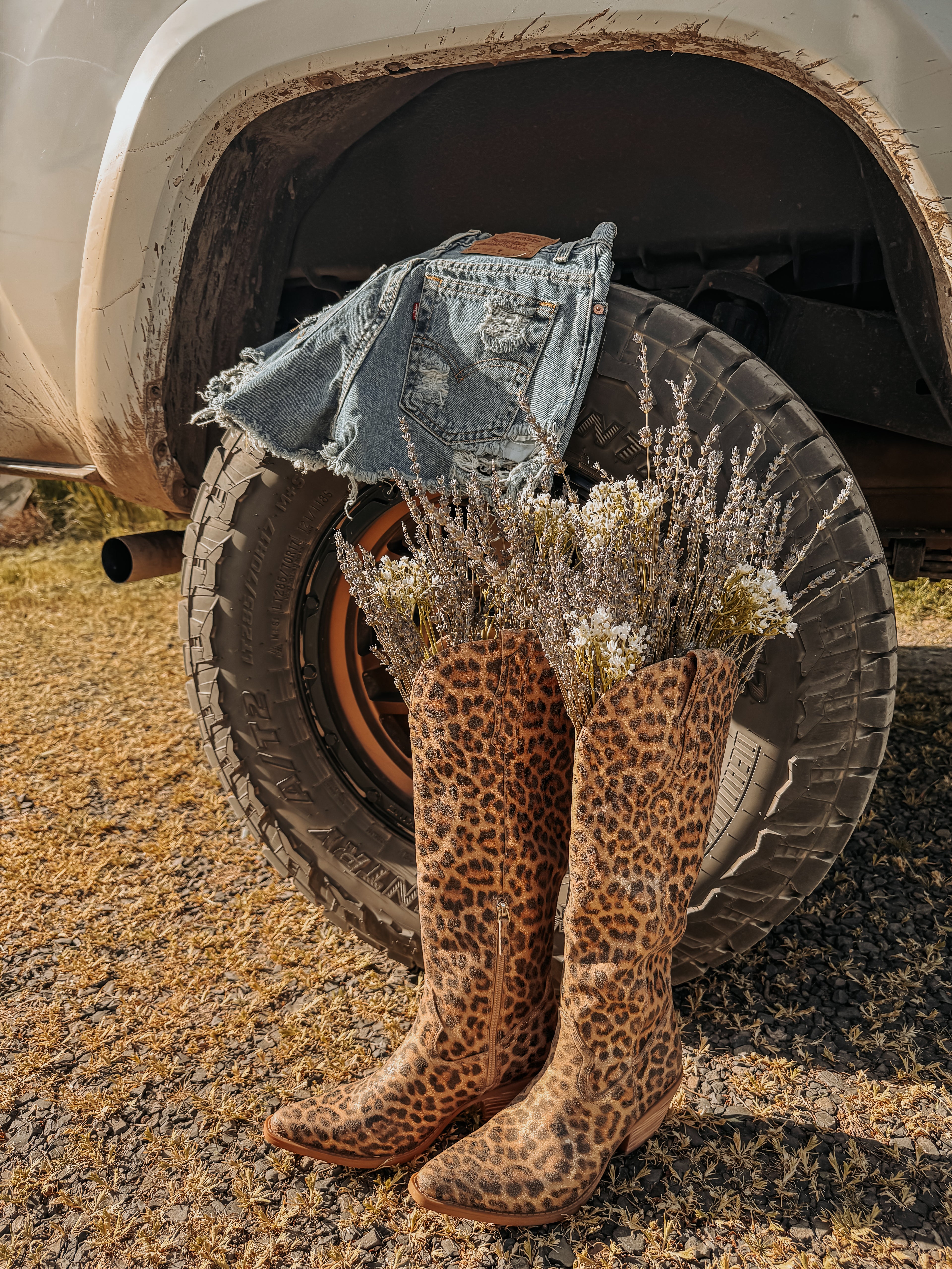 Leopard Lariat Boots