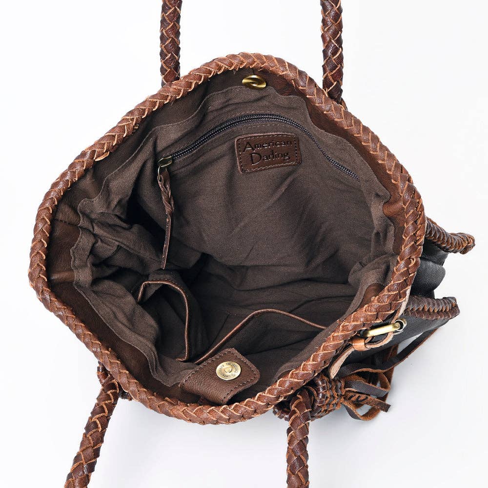 The Turquoise Luxe Genuine Leather Shoulder Bag