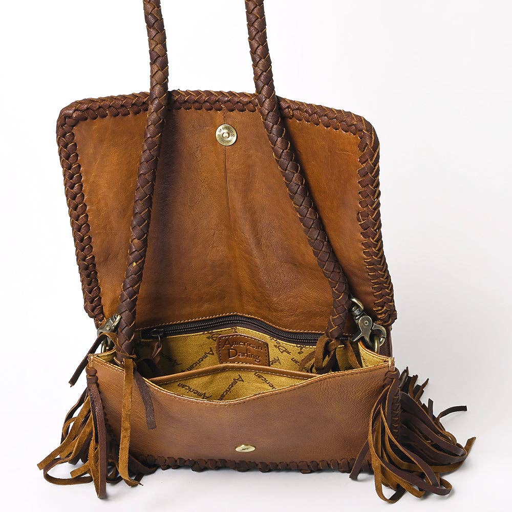 The Luxe Cowgirl Genuine Leather Crossbody Bag