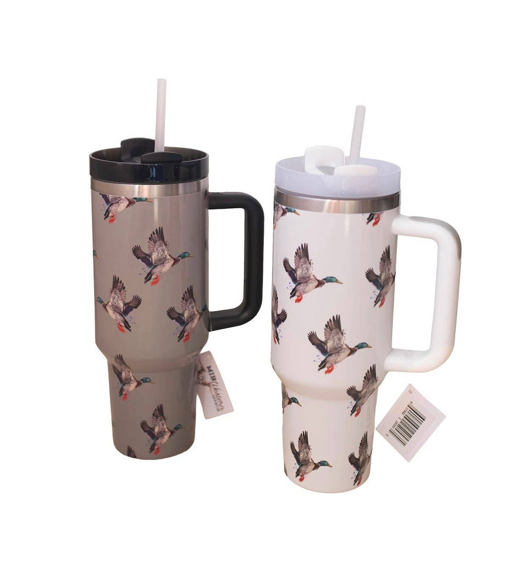 Green Duck Tumbler with Handle